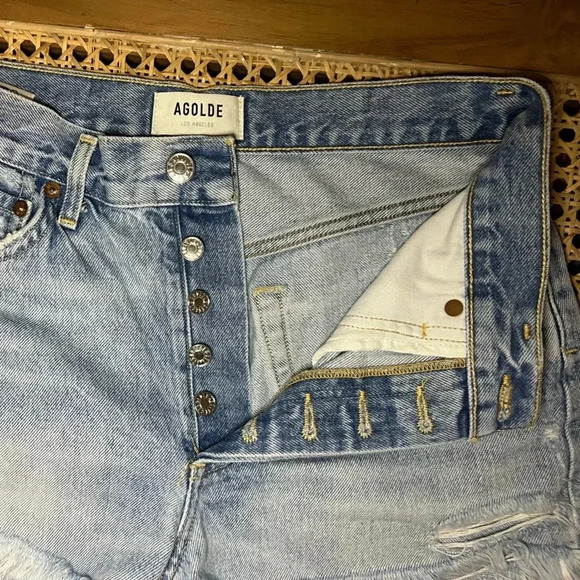 Agolde Parker Shorts Size 25 Color Swapmeet - Picture 10 of 11